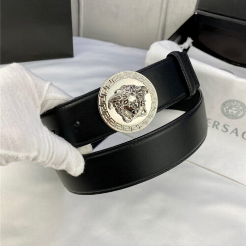 High Quality Luxury Versace Belt In Classic Greek Leather – Style 49158 product detail