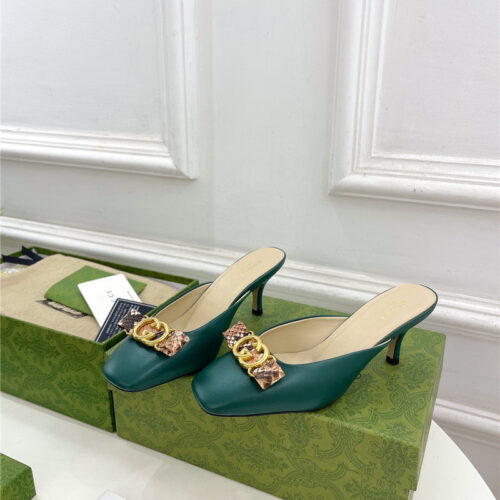 High Quality Luxury Gucci New Double G Mules – Style 08595