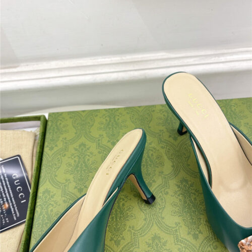 High Quality Luxury Gucci New Double G Mules – Style 08595 product detail