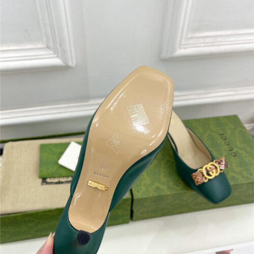 High Quality Luxury Gucci New Double G Mules – Style 08595 product detail