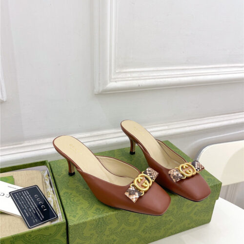 High Quality Luxury Gucci New Double G Mules – Style 74131 alternate view