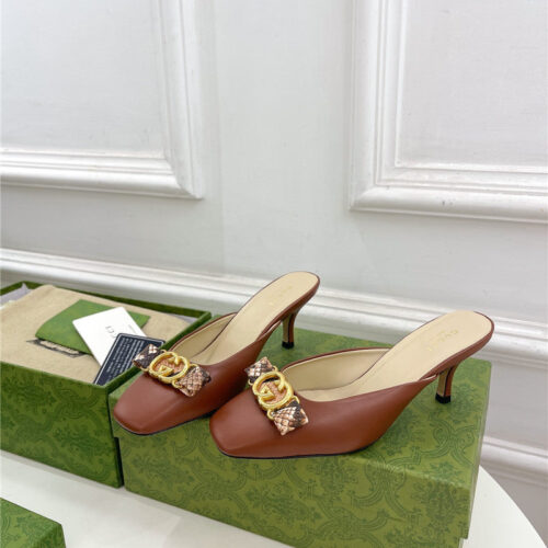 High Quality Luxury Gucci New Double G Mules – Style 74131