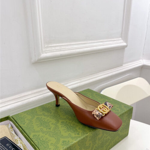 High Quality Luxury Gucci New Double G Mules – Style 74131 product detail