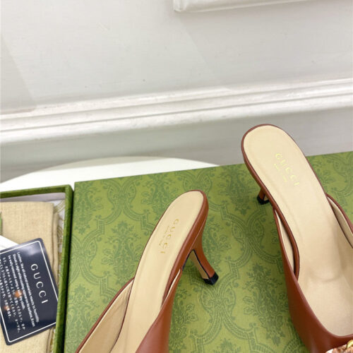 High Quality Luxury Gucci New Double G Mules – Style 74131 product detail