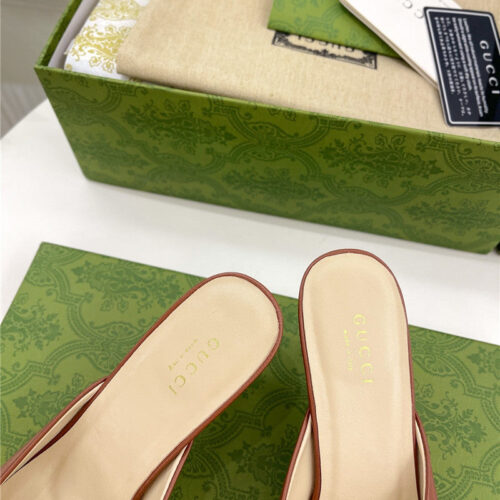 High Quality Luxury Gucci New Double G Mules – Style 74131 product detail