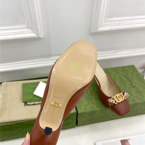 High Quality Luxury Gucci New Double G Mules – Style 74131 product detail