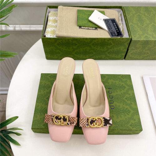 High Quality Luxury Gucci New Double G Mules product detail