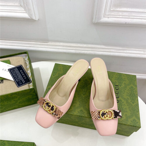 High Quality Luxury Gucci New Double G Mules product detail