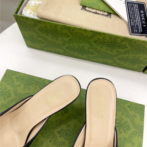 High Quality Luxury Gucci New Double G Mules – Style 37971 product detail