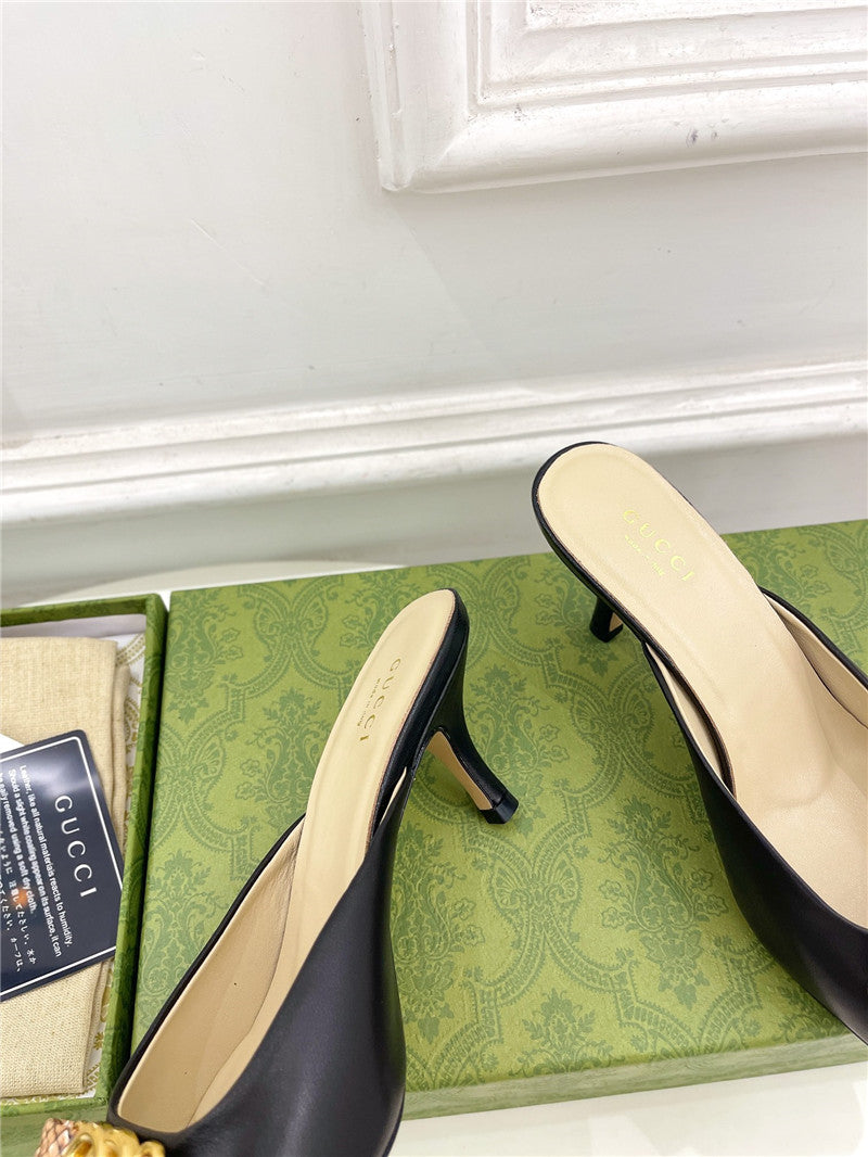 High Quality Luxury Gucci New Double G Mules – Style 37971 product detail