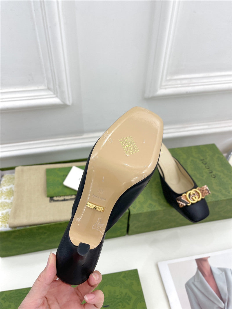 High Quality Luxury Gucci New Double G Mules – Style 37971 product detail