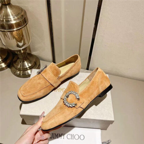 High Quality Luxury Jimmy Choo Deanna Low Heel Loafers alternate view