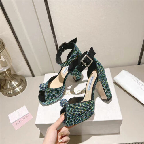 High Quality Luxury Jimmy Choo New Pearl Sandals alternate view