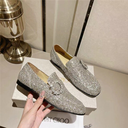 High Quality Luxury Jimmy Choo Deanna Low Heel Loafers – Style 71735