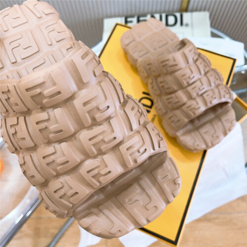 High Quality Luxury Fendi Environmentally Friendly Rubber Couple Slippers – Style 01363 product detail