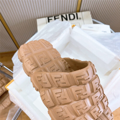 High Quality Luxury Fendi Environmentally Friendly Rubber Couple Slippers – Style 01363 product detail