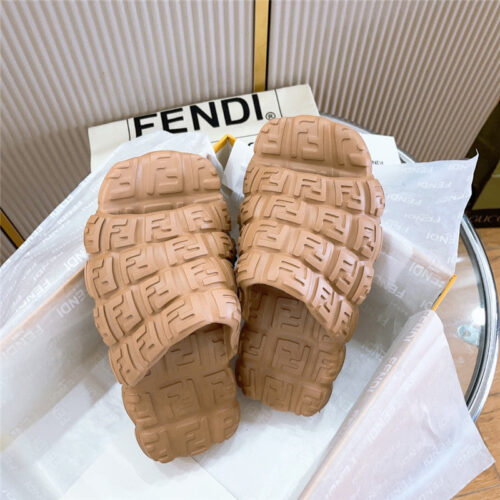 High Quality Luxury Fendi Environmentally Friendly Rubber Couple Slippers – Style 01363 product detail