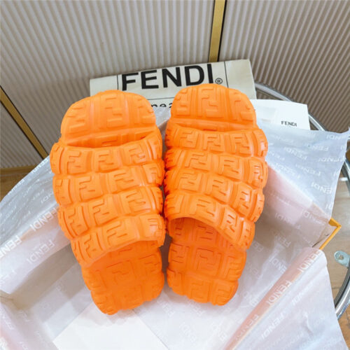 High Quality Luxury Fendi Environmentally Friendly Rubber Couple Slippers – Style 91187 product detail