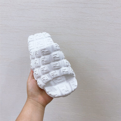 High Quality Luxury Fendi Environmentally Friendly Rubber Couple Slippers – Style 44851 alternate view