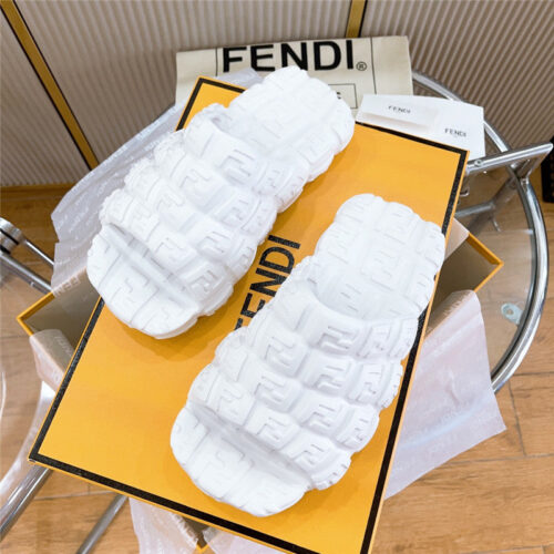 High Quality Luxury Fendi Environmentally Friendly Rubber Couple Slippers – Style 44851 product detail