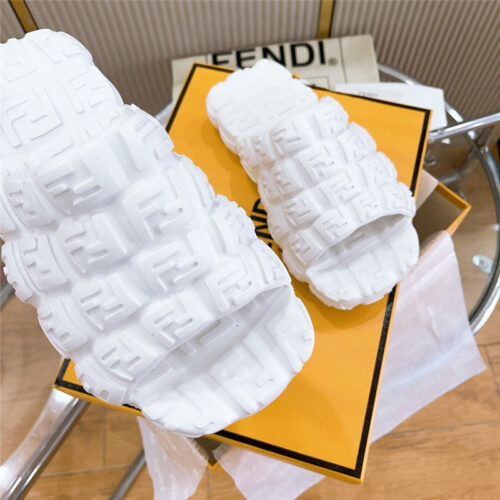 High Quality Luxury Fendi Environmentally Friendly Rubber Couple Slippers – Style 44851 product detail