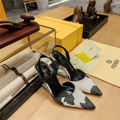 High Quality Luxury Fendi Strappy Toe High Heel Sandals – Style 12787