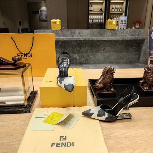 High Quality Luxury Fendi Strappy Toe High Heel Sandals – Style 12787 product detail