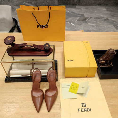 High Quality Luxury Fendi Strappy Toe High Heel Sandals – Style 40467 product detail