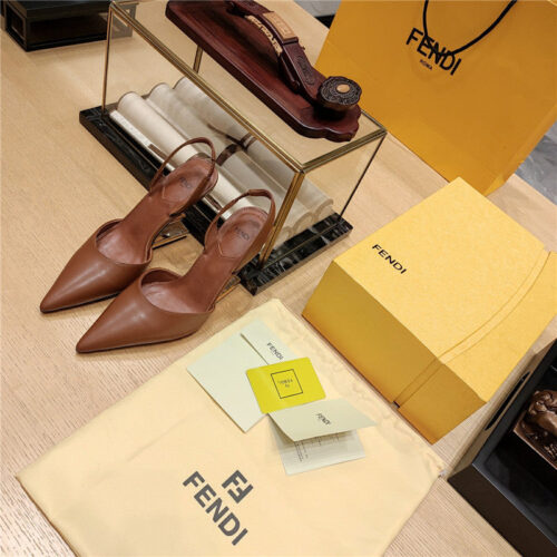 High Quality Luxury Fendi Strappy Toe High Heel Sandals – Style 40467 alternate view