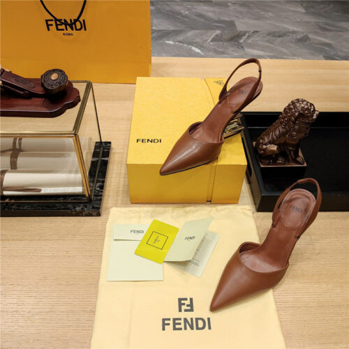 High Quality Luxury Fendi Strappy Toe High Heel Sandals – Style 40467 product detail