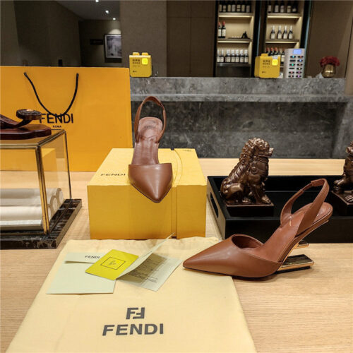 High Quality Luxury Fendi Strappy Toe High Heel Sandals – Style 40467 product detail