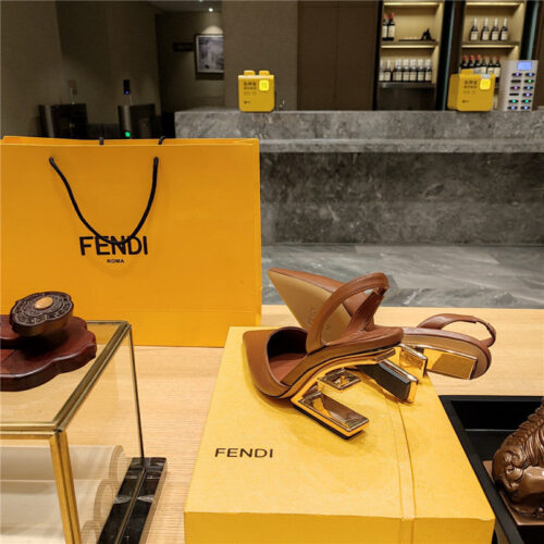 High Quality Luxury Fendi Strappy Toe High Heel Sandals – Style 40467 product detail