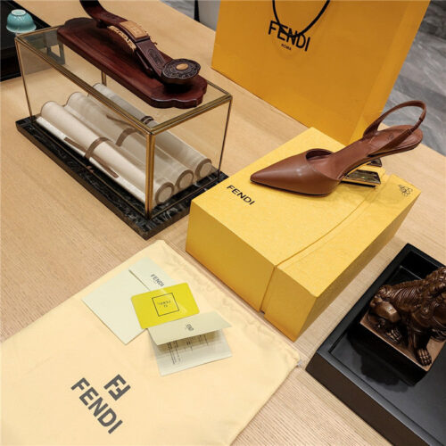 High Quality Luxury Fendi Strappy Toe High Heel Sandals – Style 40467 product detail
