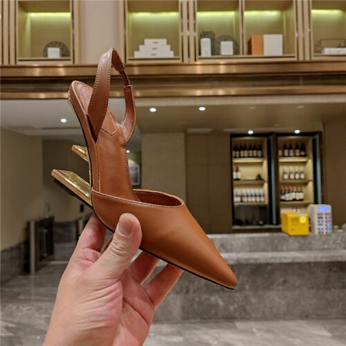 High Quality Luxury Fendi Strappy Toe High Heel Sandals – Style 40467 product detail
