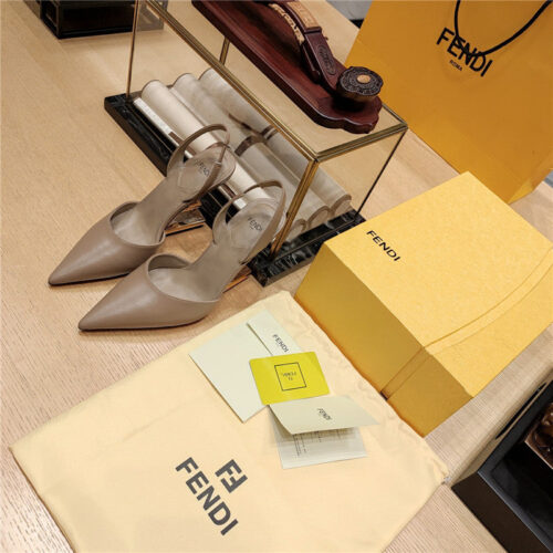 High Quality Luxury Fendi Strappy Toe High Heel Sandals – Style 95827 alternate view