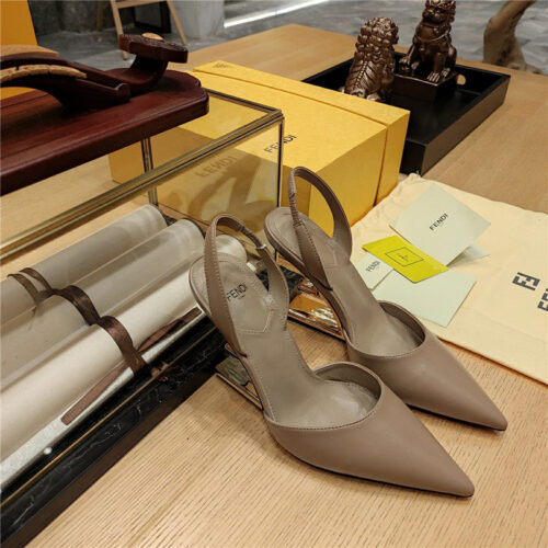 High Quality Luxury Fendi Strappy Toe High Heel Sandals – Style 95827