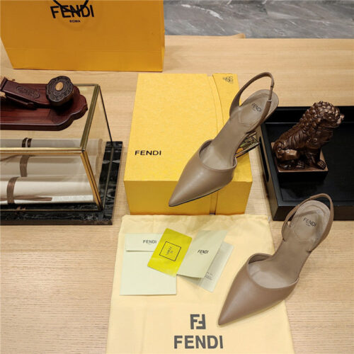 High Quality Luxury Fendi Strappy Toe High Heel Sandals – Style 95827 product detail