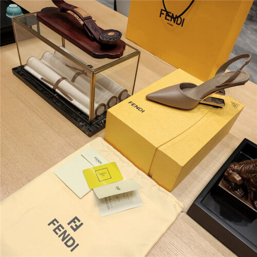 High Quality Luxury Fendi Strappy Toe High Heel Sandals – Style 95827 product detail