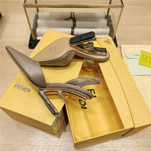 High Quality Luxury Fendi Strappy Toe High Heel Sandals – Style 95827 product detail