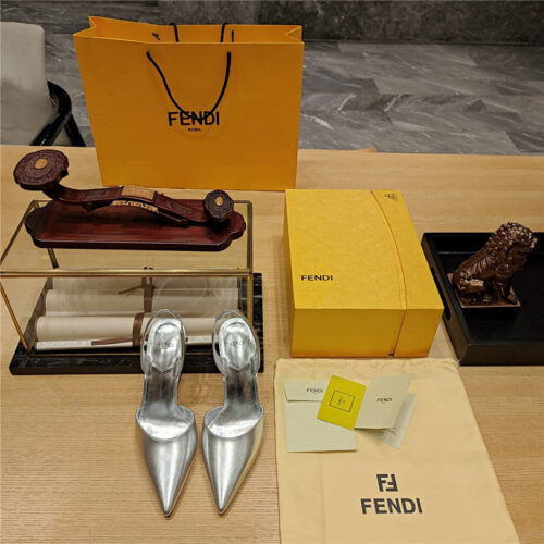 High Quality Luxury Fendi Strappy Toe High Heel Sandals – Style 51187 product detail