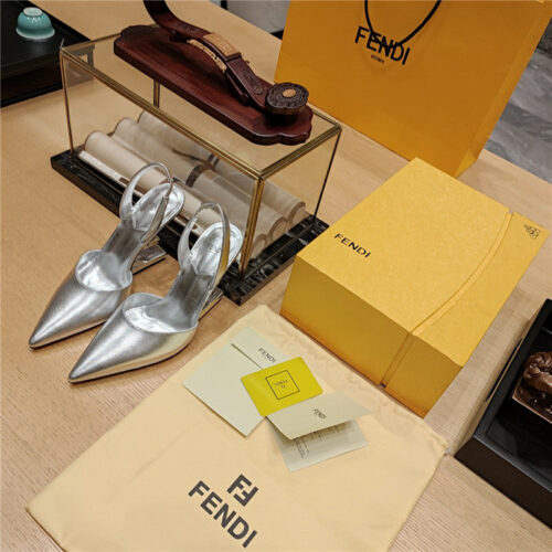 High Quality Luxury Fendi Strappy Toe High Heel Sandals – Style 51187 alternate view