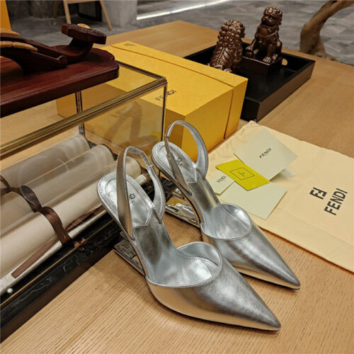 High Quality Luxury Fendi Strappy Toe High Heel Sandals – Style 51187