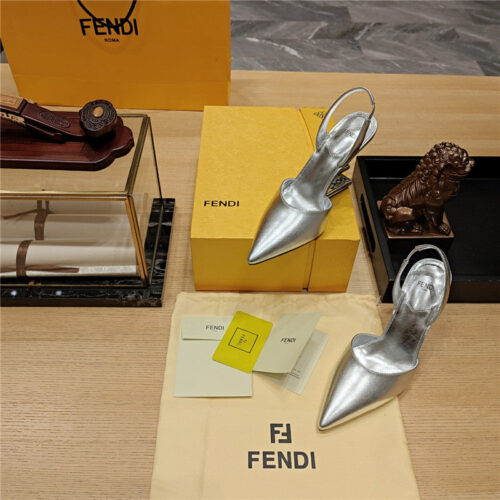 High Quality Luxury Fendi Strappy Toe High Heel Sandals – Style 51187 product detail
