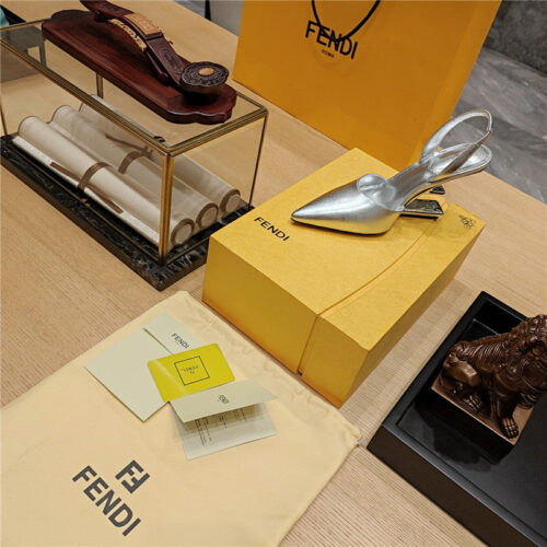 High Quality Luxury Fendi Strappy Toe High Heel Sandals – Style 51187 product detail