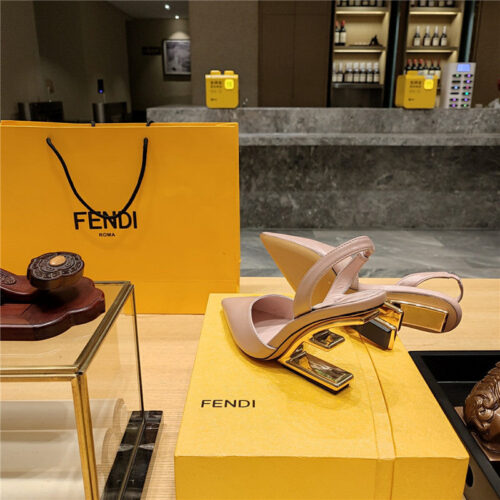High Quality Luxury Fendi Strappy Toe High Heel Sandals – Style 73779 product detail