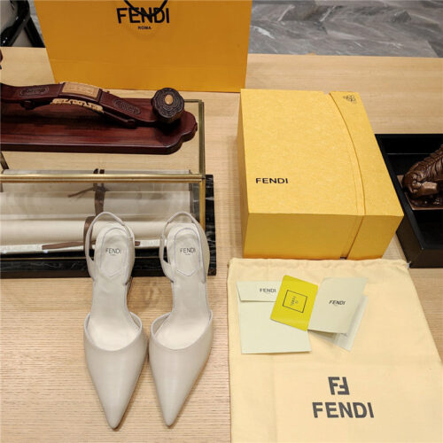 High Quality Luxury Fendi Strappy Toe High Heel Sandals – Style 30835 product detail