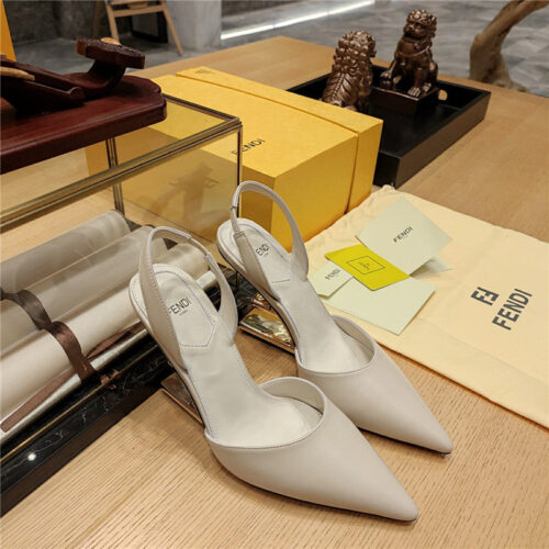 High Quality Luxury Fendi Strappy Toe High Heel Sandals – Style 30835