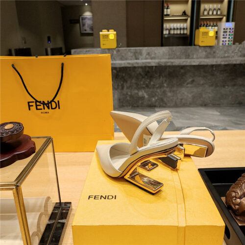 High Quality Luxury Fendi Strappy Toe High Heel Sandals – Style 30835 product detail