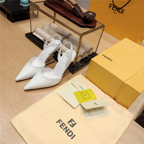 High Quality Luxury Fendi Strappy Toe High Heel Sandals alternate view