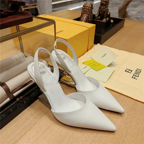 High Quality Luxury Fendi Strappy Toe High Heel Sandals